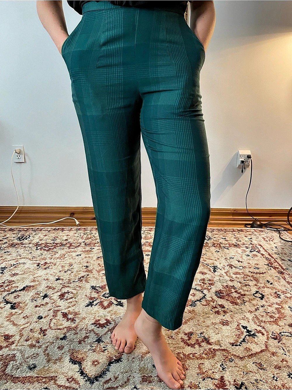 Green pants Eve Gravel -